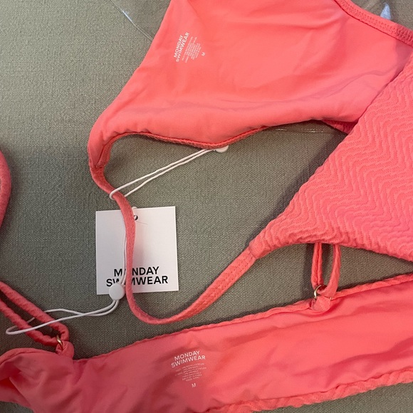 NWT Monday Swimwear azalea pink bikini - Picture 9 of 10
